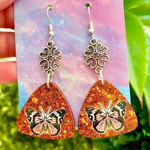 Butterfly Acrylic Dangle Earrings